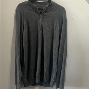 Greg Norman Collection Dark Gray Zip-Up Sweater